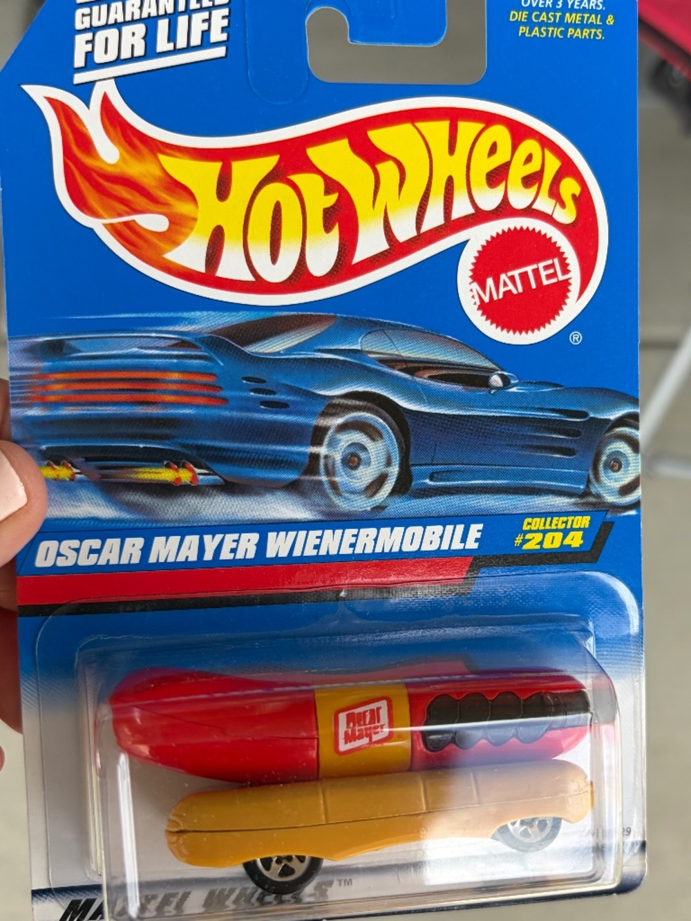 Hot Wheels Oscar Mayer Wienermobile #204 – Vintage Mattel Die-Cast – New Sealed